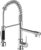 Suguword Commercial Kitchen Sink Mixer Tap with Two Spouts, Single Handle Pull Out Sprayer, 360 Degree Rotation High Arc Tap, Metal Brass Construction for Easy DIY Installation