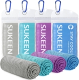 Sukeen Cooling Towel (40×12), Ice Towel, Soft Breathable Chilly Towel, Microfiber Instant Cooling Towel for Yoga, Sport, Running, Gym, Workout,Camping, Fitness, Workout