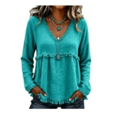 Summer Tops Fringe Floaty Tassel Festival Casual