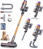 SunSare Cordless Vacuum Cleaner 65Mins 600W 50KPa, Cordless Stick Vacuum with Self-Standing, Aromatherapy, AUTO Mode, 1M Hose, Wall-Charging, Powerful Vacuum for Pet Hair/Carpets/Hardwood (X7A Pro)