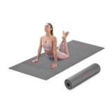Sunny Health & Fitness Yoga Mat, Firm, Portable, Blue
