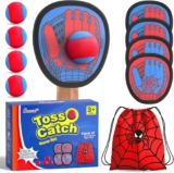 Sunrad Toss and Catch Ball Game Set, Sticky Toddler Baseball Training Glove, Beach Toys Yard Games, Kids Preschool Games for Ages 4 5 6 7 8