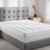 Super Soft Mattress Topper Double Bed, 8cm Premium Quality Breathable Double Mattress Topper with Strong Corner Luxurious Comfort, Hypoallergenic Elastic Straps (King-150 x 200CM)