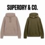Superdry Mens Micro Logo Graphic Loose Hoodie (2 Colours / Sizes S-XXL) – With Code / Free Click & Collect