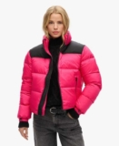 Superdry Womens Sportstyle Code Puffer Jacket 3 Colours: Navy, Green & Pink Size – Size: 14 & 16 – Sold by Superdry