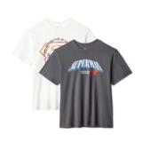 Superman 2 Pack – Mens Cotton Regular-Fit Short-Sleeve Crewneck T-Shirt – Large