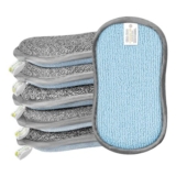 Surfela 6-Pack Reusable Microfibre Dual-Sided Kitchen Sponges