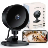 Surfola 1080P Indoor Security Camera, Mini Pet Camera with Motion/Sound Detection, 2.4GHz WiFi CCTV Camera, Night Vision, 2-Way Audio