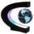 Surplex Luminous Floating World Globe, 7 Color Lights, C-Shaped Rotating Globe, Magnetic Field Levitation Black – Sold By DecorBella-EU/FBA