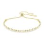 Swarovski Matrix Bracelet – White, 18K Gold Finish
