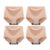Sweetneed Seamless Knickers for Women, 4-Pack Modal Ice Silk