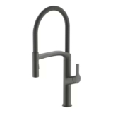 Swirl Boyne Pull-Out Spray Mixer Kitchen Tap Titanium-Effect (Free C&C)