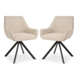 Swivel Dining Chairs Set of 2, 360