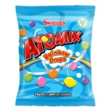 Swizzels Atomix Rainbow Drops 110g Fruity Chewy Sweets with Crispy Shells, Colourful Fruit Flavour £1.04 s&s