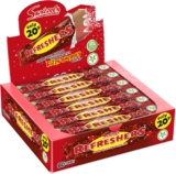 Swizzels Refreshers Cherry Cola Chew Bars 60 Pack, Fizzy Sherbet Centre Retro Sweets, Individually Wrapped PMP Candy Bars, 1080 Grams