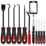 Swpeet 11Pcs Precision Pick & Hook Set with Scraper and Square Shaped Inspection Mirror – Sold by swpeet FBA
