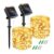 Symihoo 2 Pack 12m 240 LED Solar String Lights with 8 Modes