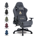 Symino Gaming Chair, Computer Chair with Footrest, Headrest and Lumbar Support