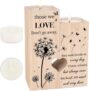 Sympathy Gift Memorial Candle Holder,Wooden Remembrance Candle Holder for Loss of Loved One,Condolence Bereavement Remembrance Gift for Loss of Mum Dad Friend