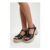 T Bar Espadrille Platform Wedges