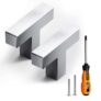 T Bar Square Cabinet Knobs Set of 20 Brushed Satin Finish Steel Handles