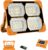 T-SUN 100W Rechargeable Solar Work Lights with USB, IP66 Waterproof Portable Solar Flood Lights Outdoor, 6000mAh 5000LM 4 Light Modes and Magnetic Suction for Yard, Garage, Fishing, Hiking
