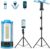 T-SUN Rechargeable LED Work Light with Metal Stand,4100Lumen Portable Magnetic Camping Light,10400Ah Battery,Job Site Lighting for Outdoor Barbecue Golf Fishing Indoor Workshop Garage