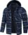 TACVASEN Mens Hooded Lumberjack Jacket Quilted Fleece Hoodie (Various colours and sizes) – Sold by TACVASEN-EU