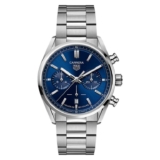 TAG Heuer Carrera Chronograph 42mm Blue Dial Stainless Steel Bracelet Watch