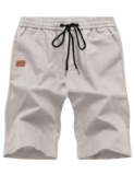 TARAINYA Mens Shorts Soft Cotton Casual Drawstring Summer Shorts
