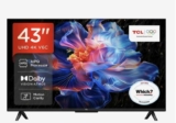 TCL 43V6C 43 Direct LED TV, 4K HDR TV, Smart TV Powered by Google TV