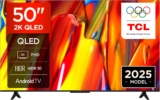 TCL 50V5C-UK 50Inch Full HD Smart QLED Direct LED TV with Android TV and HDR – Compatible with Google Cast and Google Home, Slim Design
