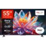 TCL 55T6C-UK 55 Inch QLED 4K Ultra HD Smart TV Bluetooth WiFi – w/Code, Sold By AO (UK Mainland)