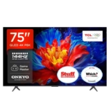 TCL 75P8K QLED 4K HDR PRO Smart GOOGLE TV-75P8K-UK (288Hz Game Accelerator, ONKYO 2.1 SOUND SYSTEM, Miracast & Google Cast) w/Coupon