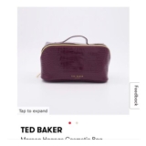 TED BAKER Maroon Haanas Cosmetic Bag