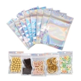 THLO INC Holographic Mylar Bags, 100-Pack, 4×6, Resealable