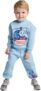 THOMAS & FRIENDS Boys Tracksuit Jogger Set – 2 Piece Light Blue Sweatshirt And Joggers Outfit, Cotton Rich Comfort, Ribbed Trims, Elasticated Waist, Easy Pull On Fit, Everyday Daywear Set