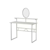 THOMPSON White Dressing Table with Mirror