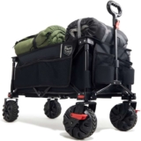 TIMBER RIDGE Festival Trolley on Wheels with Brakes, 200L Adjustable Handle & Cover Bag, 100kg. Prime Deal – Sold by Timber Ridge FBA