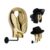TINGSING Wall Mount Wig Head Stand Chrome Detachable