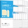 TKTK Pimple Patches, Large Pimple Patches for Face, XL Acne Spot Patches for Body, Back, Forehead, Cheek Zit Breakouts, Big Hydrocolloid Patch (Square, Strip, Dot 5 Sizes 120 Count)