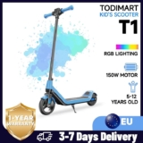 TODIMART T1 Electric Scooter For Kids (Customisable Light Modes, LED Display, 3 Different Speeds) – W/code – Sold by Martes Big Save Store