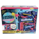 TOMY Games Screwball Scramble Level Up – Gravity Defying Vertical Obstacle Course Marble Run Toy