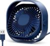 TOPK 4 Inch USB Mini Portable Fan, 3 Speeds, Quiet Sold By TOPK Official Store (Blue & Black £4.69 – other colours 20p More)