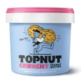 TOPNUT Crunchy Peanut Butter 1kg Tub 100% Natural, No Palm Oil, No Added Sugar