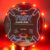 TOSY Flying Ring – 12 monocolor LEDs, Super Bright, Lost Mode, Auto Light Up, Easter Gift for Kid/Teen/Boy/Girl, Safe, Waterproof, Pool/Beach/Camping Toy (red)