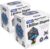 TOSY Magnet Pyramid Stone – 1 Cube Transforms into 1 Billion Shapes (Bunny, Egg Basket, Flowers, Heart), Easter Birthday Gift, 12 pcs, 243 Magnets, Holographic Design, Puzzle/STEM Toy, 2-pack