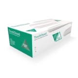TOUCHGUARD Natural Latex Disposable Gloves, Powder Free Box of 100, Small