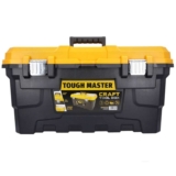 TOUGH MASTER 22 Heavy Duty Tool Storage Box large Capacity with Removable Tote Tray Handle sold FB UK PLANET TOOLS LTD