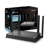 TP-Link Archer BE220 Dual-Band WiFi 7 Router, BE3600 EasyMesh WiFi Router with 4 Antennas – Prime Deal